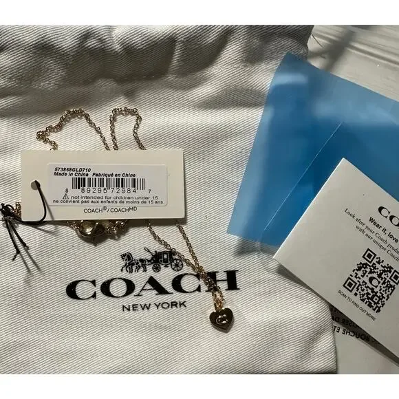 Signature Coach Necklace & Charm Bracelet Set for Spring and Summer Break NWT - Picture 11 of 12
